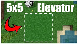 5x5 Elevator Tutorial for Minecraft Bedrock edition