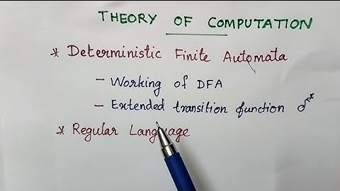 DFA and Regular language KTU TOC 2024 scheme 