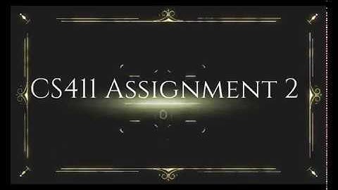 CS411-Visual Programming Assignment No 2 Solution 2019