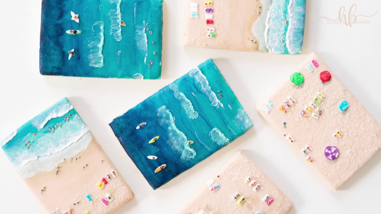 Aerial Beach Cookie Set