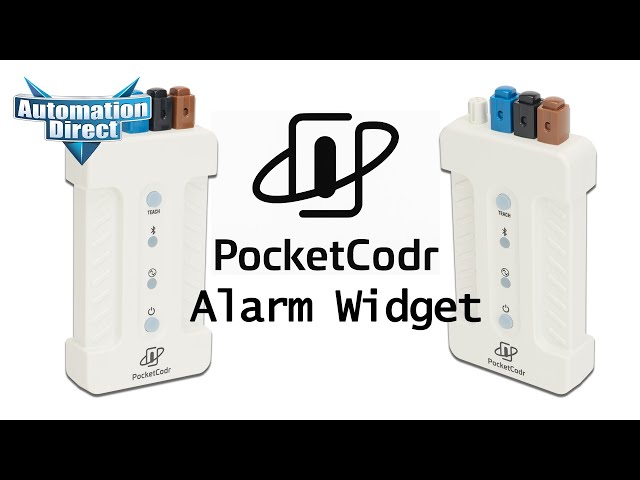 How to Use the Alarm Widget on Your Contrinex PocketCodr from AutomationDirect