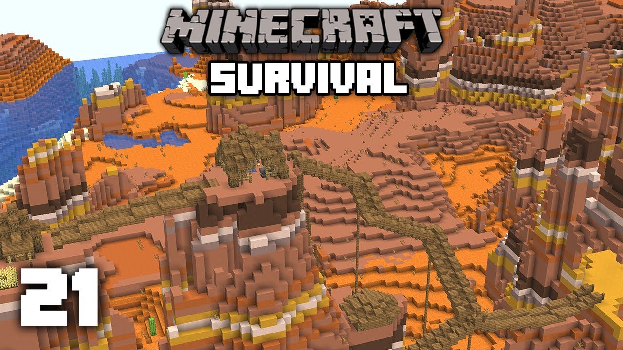 Minecraft 1.14 Survival Let's Play - Wild West Town IN THE SKY | Ep 21 ...