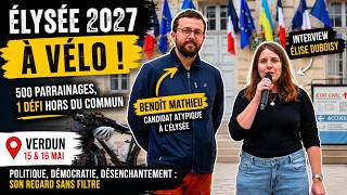 À vélo vers l’Élysée : Benoît Mathieu fait étape à Verdun