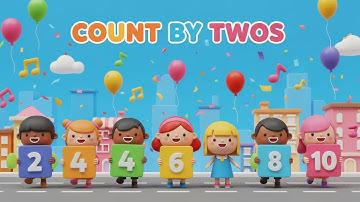 Counting by Twos Parade Adventure 🎉🔢🎶 | Skip Counting Song for Kids | Animagic Studio
