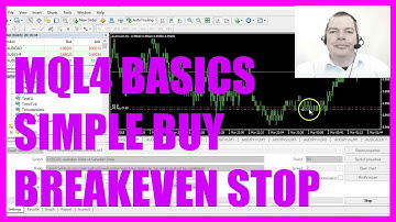 MQL4 TUTORIAL BASICS - 40 SIMPLE BUY BREAKEVEN STOP
