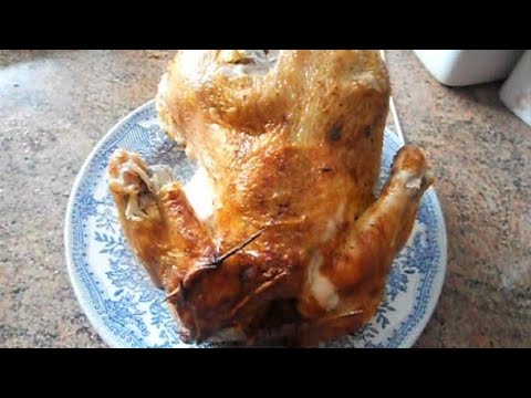 Курица на банке в духовке