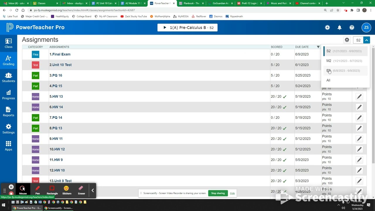 PowerSchool Gradebook Setup