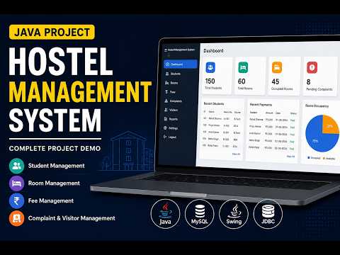 Hostel management system made using java!!