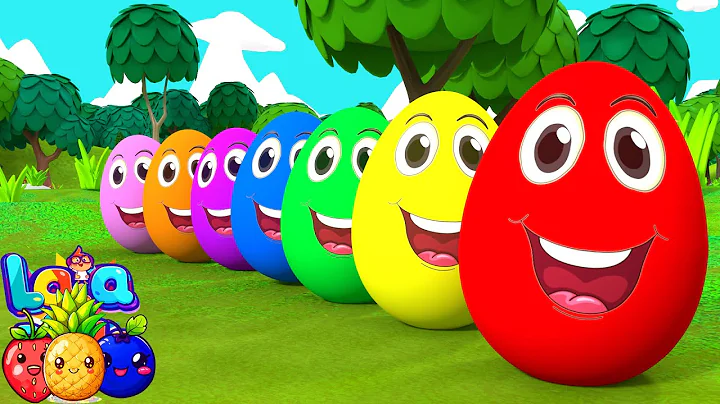 Surprise Eggs | Preschool Colors Learning Videos | Kids Cartoons | Lala & The Bear thumbnail