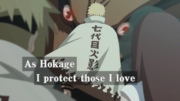 Sebagai Hokage, aku melindungi orang-orang yang aku cintai！#naruto #anime #minato 