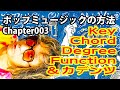 ポップミュージックの方法 003「Key・Chord・Degree・Function &カデンツ」