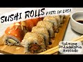 Sushi rolls fatti in casa senza pesce crudo - ricetta Light