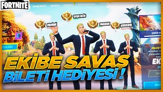 BÜTÜN EKİBE SAVAŞ BİLETİ HEDİYE ETTİM ! (4 JONESY Fortnite)