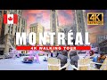  montral quebec canada walking tour  relaxing winter walkthrough  4kr 60fps