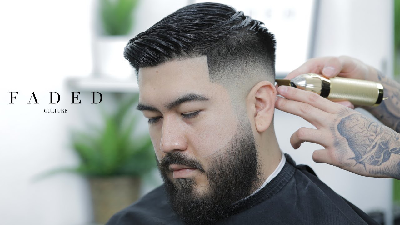 Comb Over With Skin Fade Tutorial How To Step By Step Youtube