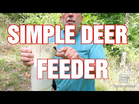 Make A Simple Deer Feeder - YouTube
