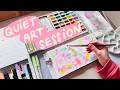 Silent sketchbook 📓🎨 Abstract mixed media with watercolors & highlighters