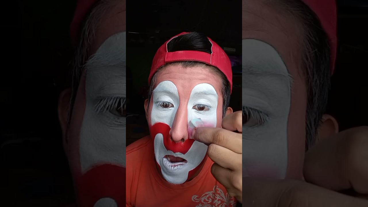 Maquillaje de payaso Augusto americano | OJITOS PATAS GORDAS
