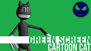 Cartoon Cat Green Screen | Trevor Henderson Fan Made | 4K