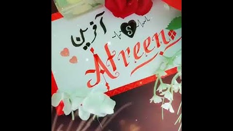 Afreen name WhatsApp status