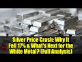 Silver Price Crash: Why It Fell 17% & What's Next for the White Metal? (Full Analysis)