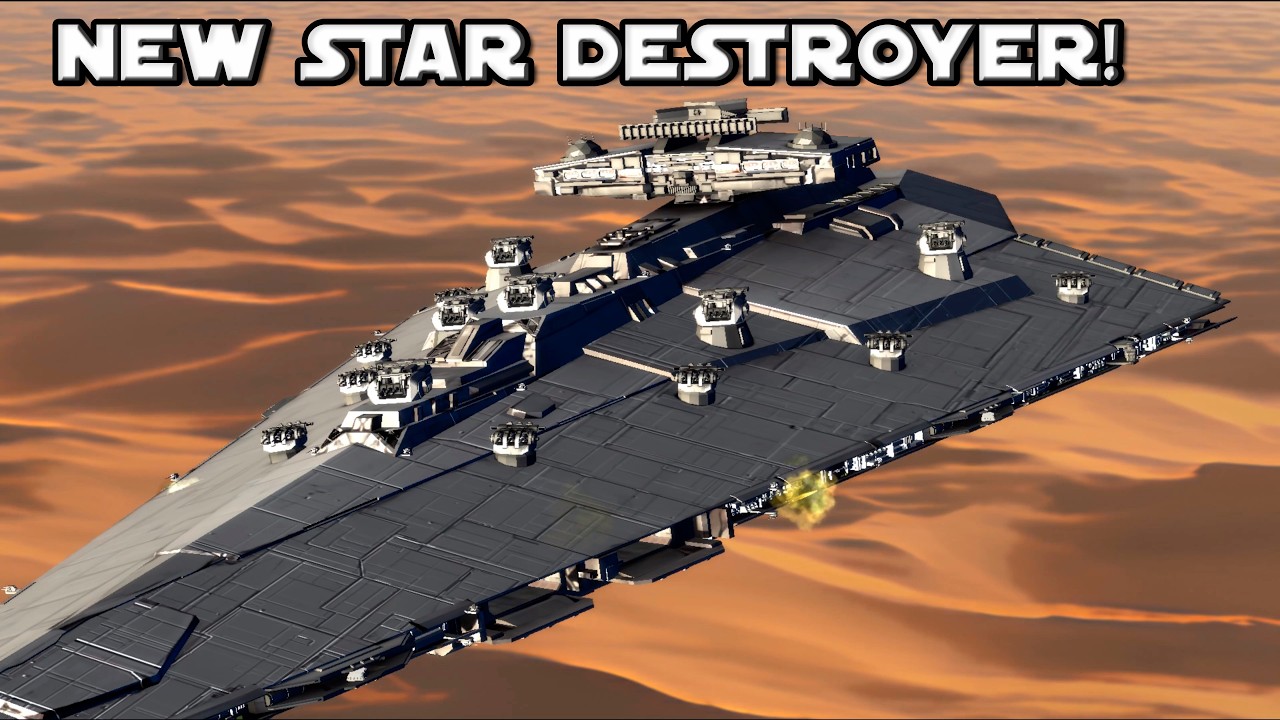 New Turbulent Star Destroyer vs Imperial Star Destroyer III | Star Wars Empire at War Battle