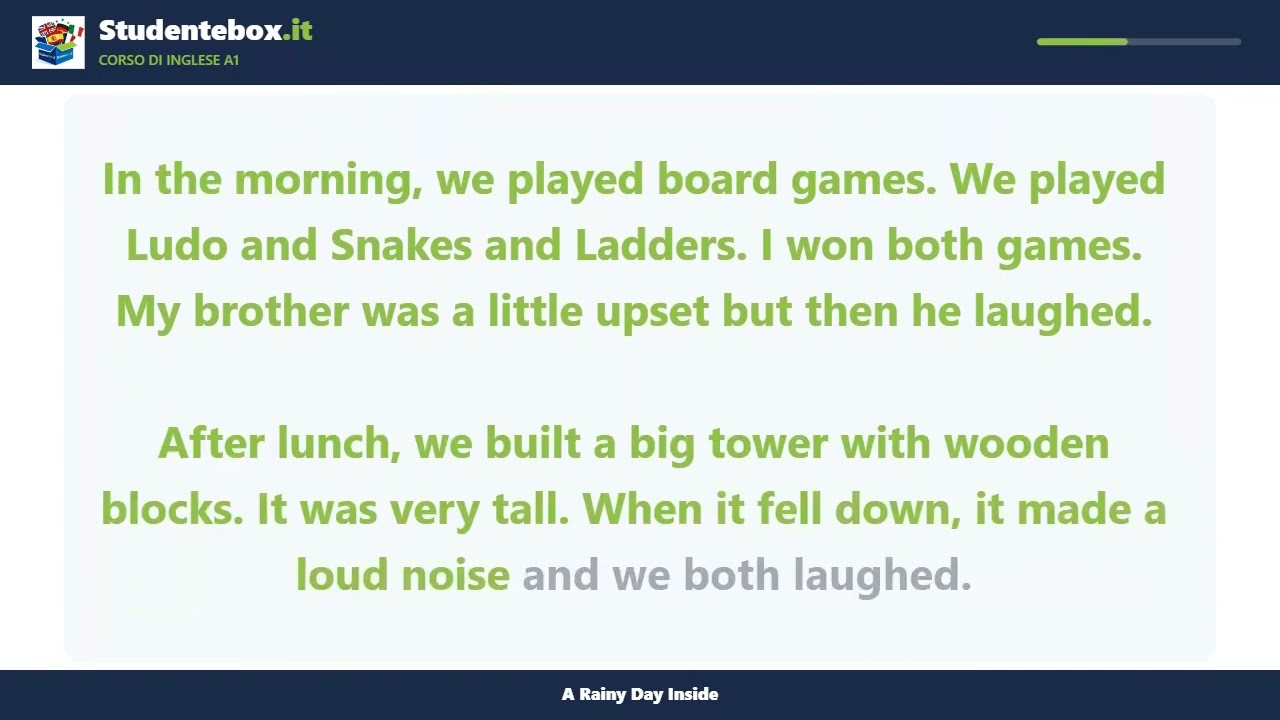 Video thumbnail: A Rainy Day Inside — English A1