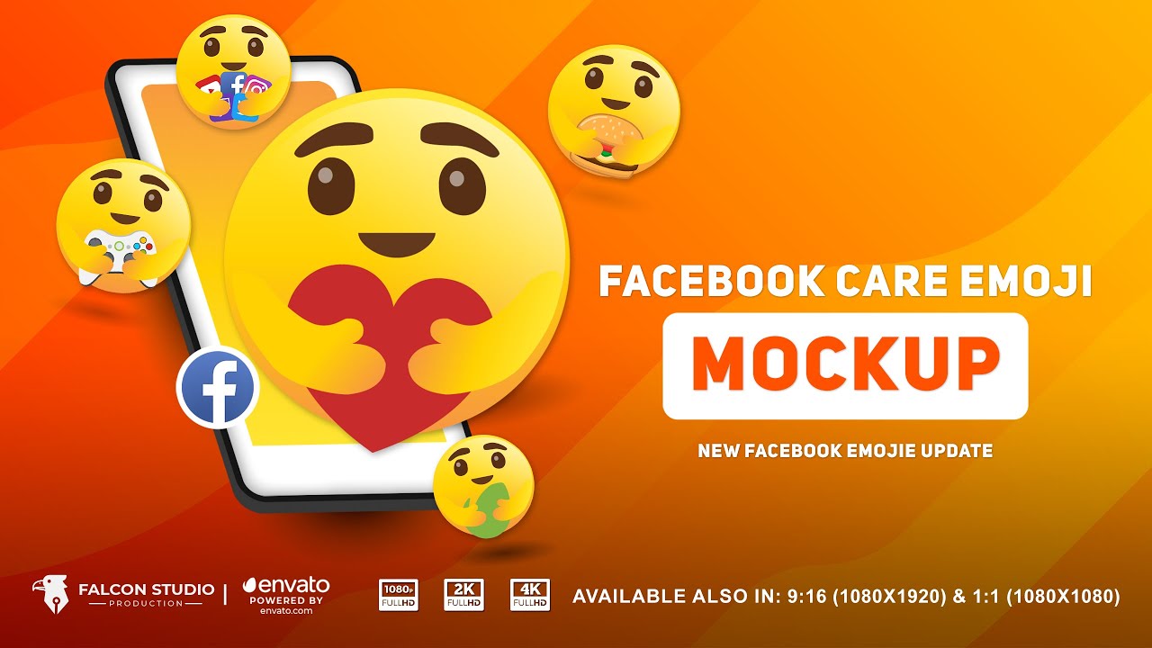 Facebook Care Emoji Mockup After Effects Template YouTube