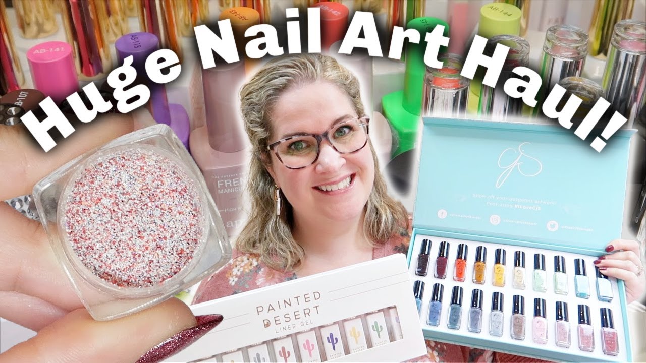 MY LARGEST NAIL ART HAUL YET! Flora Nail Shop, CJS, Fuzion, Arch