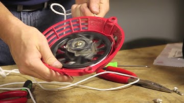 How to Replace a Pull String on a Push Mower : Lawnmower Maintenance & Repair