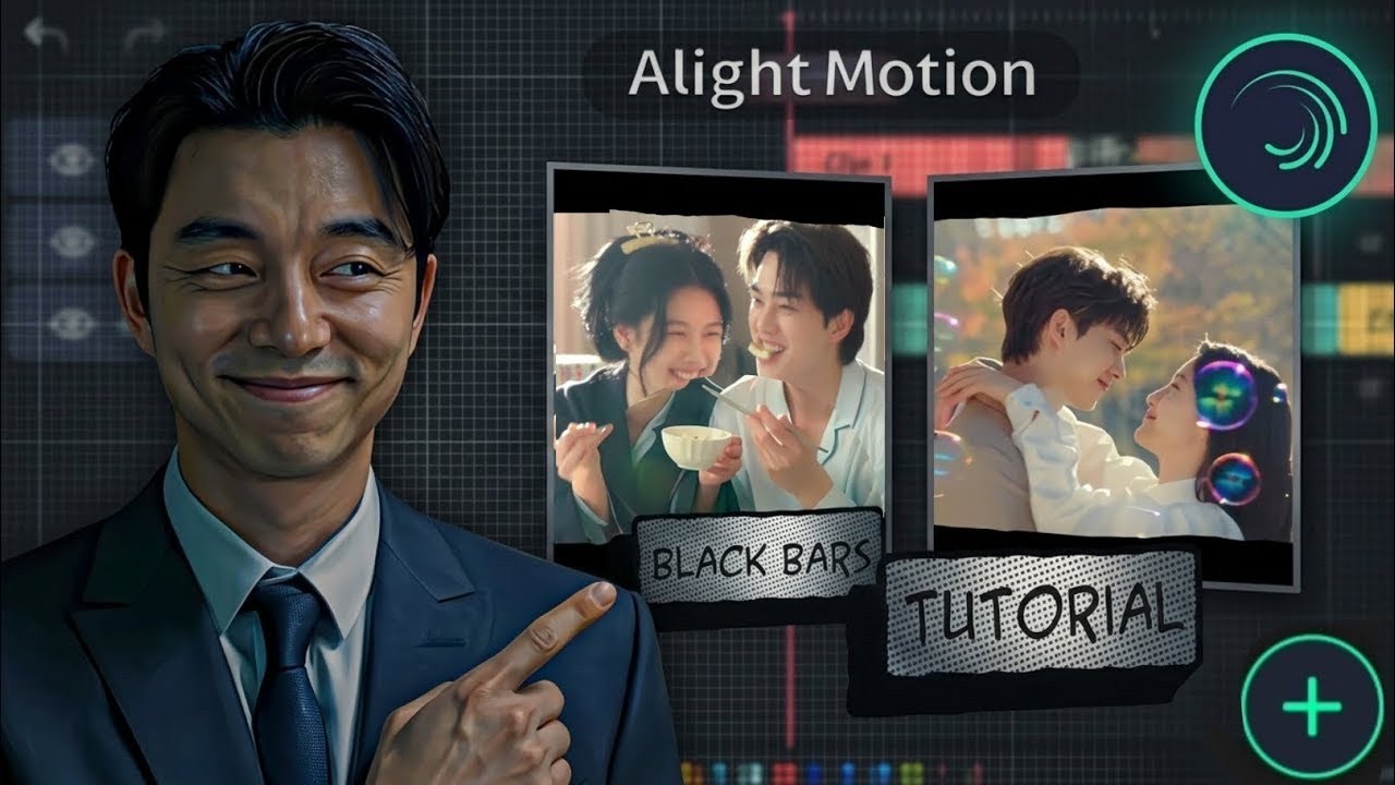 Black Bars + Parallel Lines + Soft Shake Tutorial | Alight Motion ...