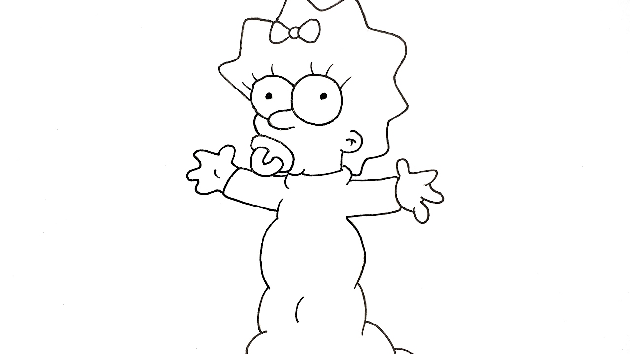 Dibujos de maggie simpson