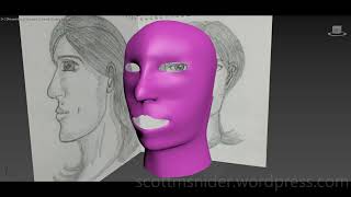 Ponikarovsky: 3DS MAX Practice Polygon Modeling Head Model Video #36 (04-20-2026)