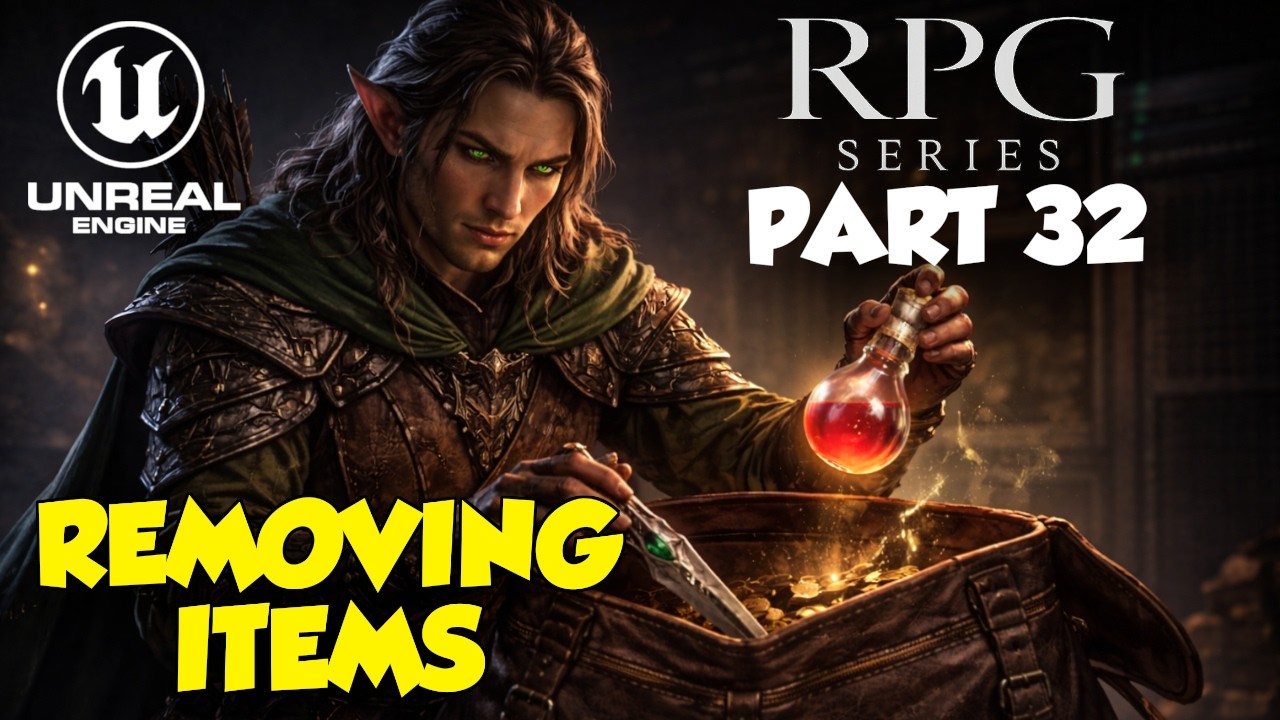 RPG Series Part 32 | Removing Items From Inventory | Unreal Engine 5 Tutorial