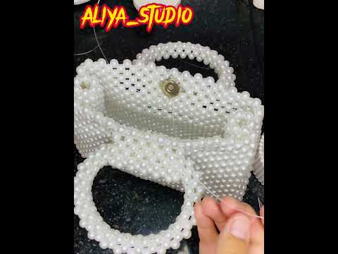сумки из бусин (жемчуг)новая модель / мастер класс / tutorial beaded bags #ручнаяработа #мастеркласс