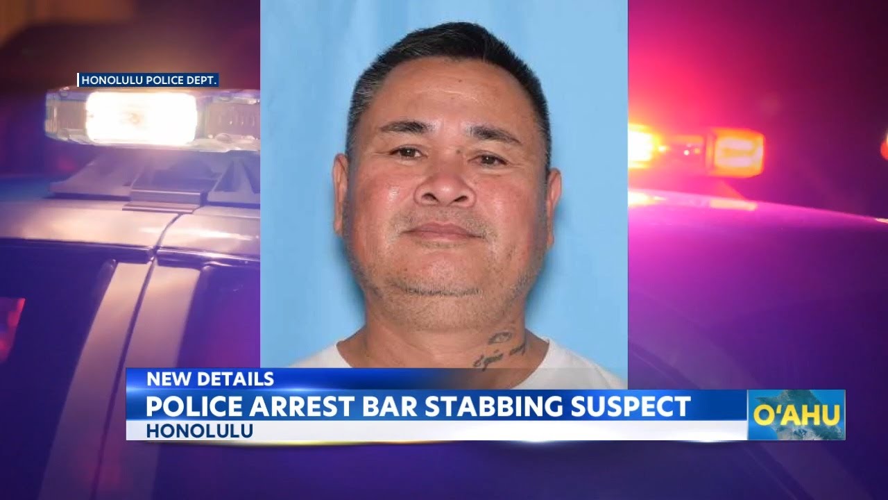 Man arrested in connection to double stabbing at a Honolulu bar - YouTube