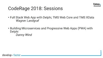 TMS WEB Core @ CodeRage 2018