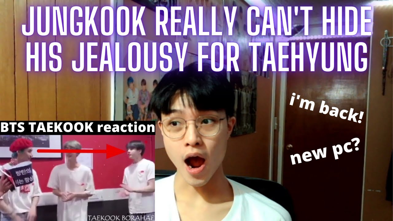 (LGBTQ Guy Reacts) to BTS TAEKOOK Jungkook really can't hide his jealousy for Taehyung | TENSION AF!