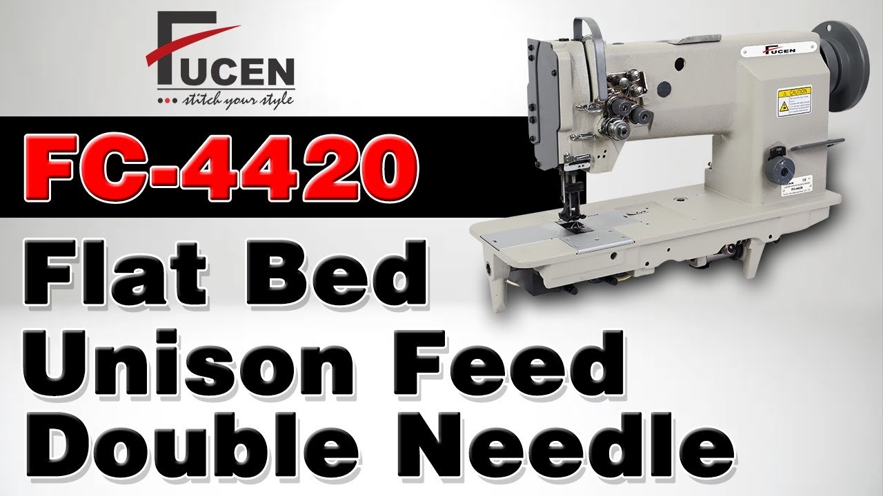 FC - 4420 | Double needle | compund feed |  lockstitch machine | flatbed | heavy duty | fucen