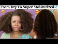 Easy Wash Day Routine For Dry Natural Hair | SUPER MOISTURIZED HAIR!!