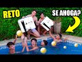 NO TIRES LA CAJA INCORRECTA!! RETO de FÚTBOL en la PISCINA!!