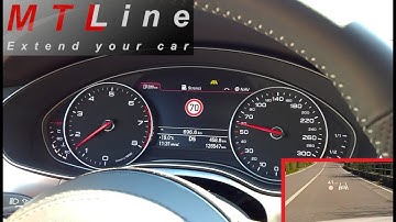 Audi A7, MY2012 - Traffic Sign Assist activation – vključitev prepoznave prometnih znakov