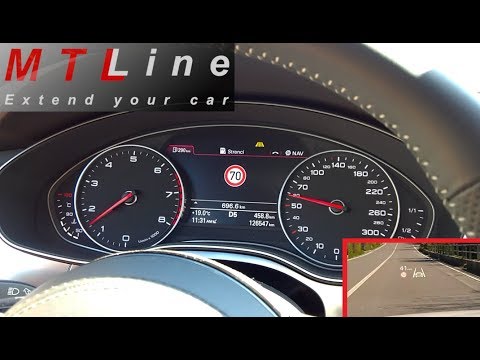 Audi A7, MY2012 - Traffic Sign Assist activation – vključitev prepoznave prometnih znakov