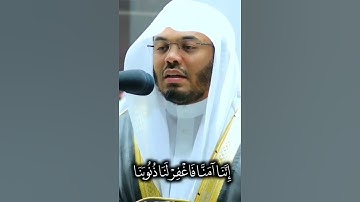 ربنا إننا آمنا فاغفر لنا ذنوبنا وقنا عذاب النار ياسر الدوسري سورة آل عمران