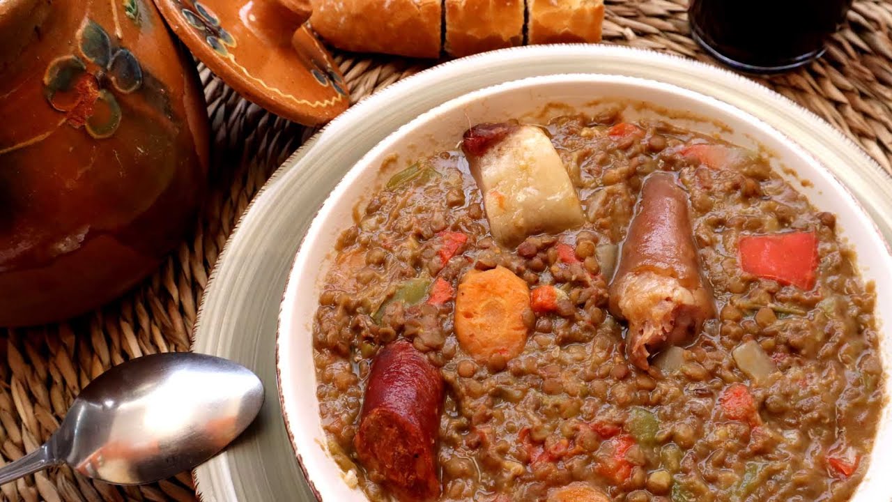 LENTEJAS CON CHORIZO EN OLLA EXPRESS 🚀, RÁPIDA Y FACIL 👍🏻