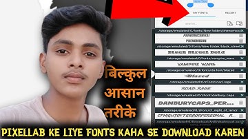 how To Add Custom Fonts in Pixellab App || Make Your Thumbnails Attractive