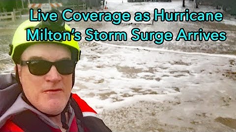 Live Coverage as Hurricane Milton's Storm Surge Pours Into Naples Florida