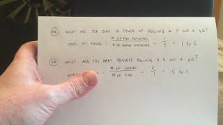 Pre-Algebra; 6.7, Probability and Odds.