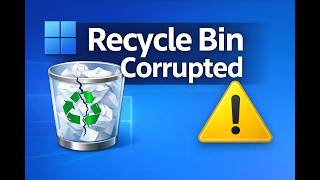 Fixed: The Recycle Bin on x:\ is corrupted. Do you want to empty the Recycle Bin for this drive