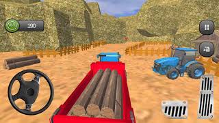 Offroad tractor Driver #3, Gerçek offroad traktör oyunu, yük taşıma, ट्रैक्टर खेल, ट्रैक्टर वीडियो screenshot 1